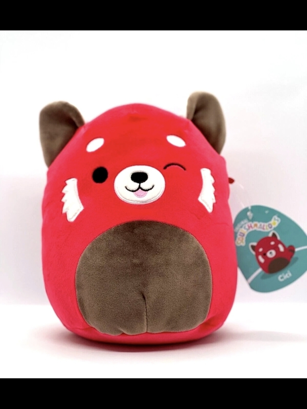 Squishmallow- Rare Cici  Red Fox Plush Toy - Cute Winking Fox